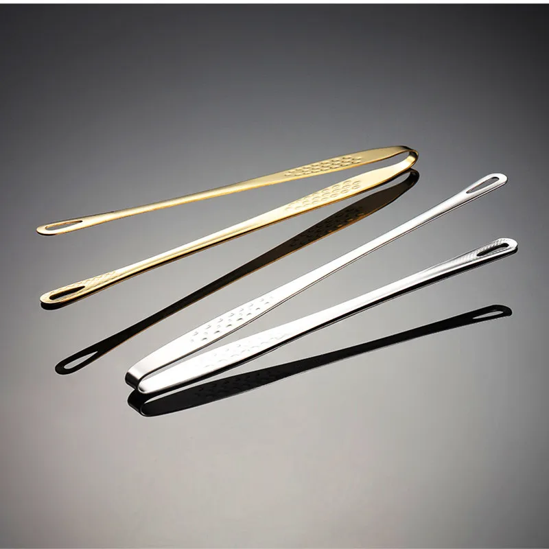 Slim 304 Stainless Steel Tongs BBQ Food Steak Clip Wide Tail Serving Barbecue Tongs Long Cooking Kitchen Accessories 9/12inch food tongs