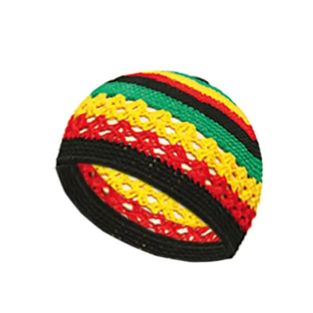 Solid Color Crochet Beanie Hats Unisex Stretchy Handmade Cotton Skull Cap Winer Warm Knitted Kufi Hat for Muslim 2