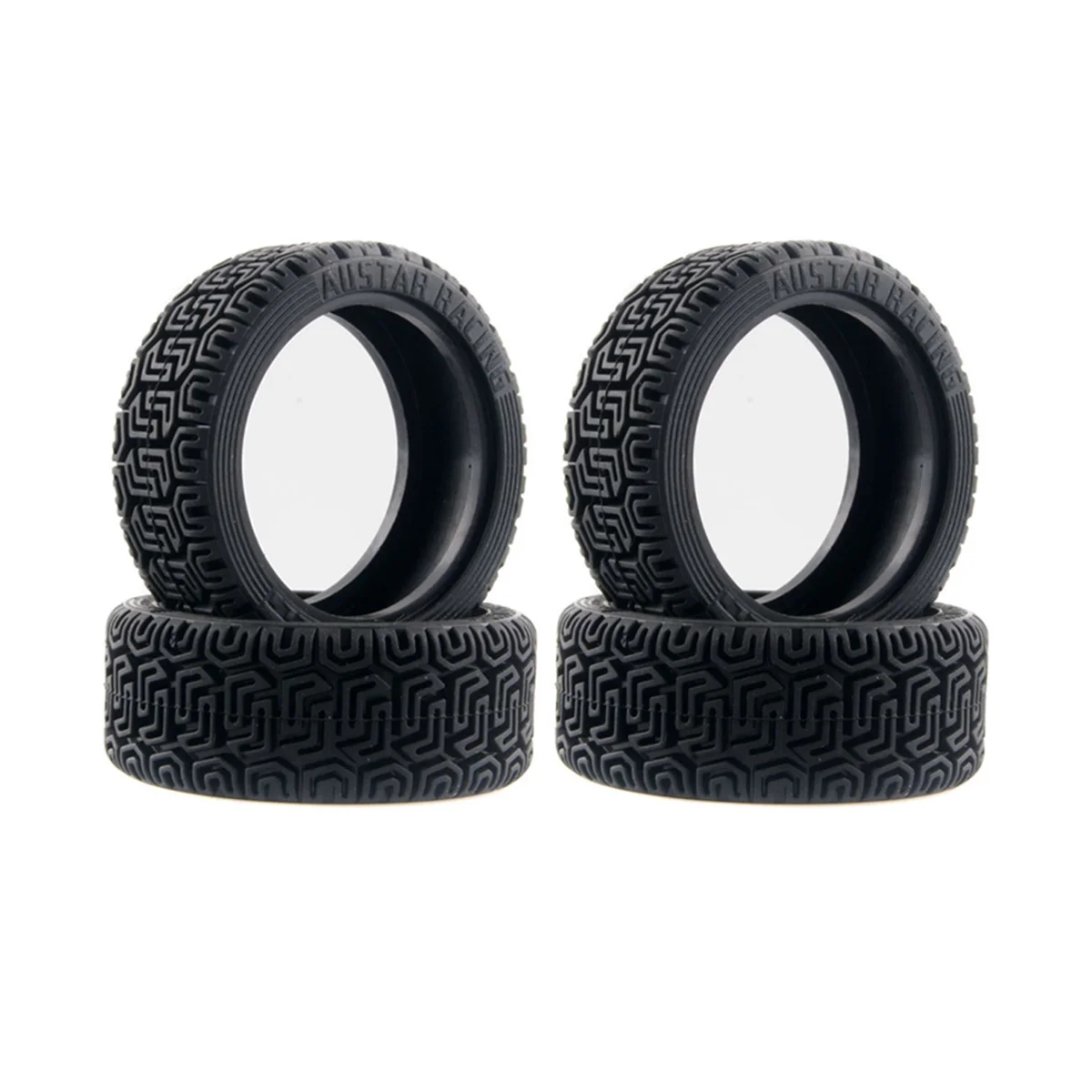 Pneus Caoutchouc 26 Mm Pour Voiture RC 1/10 Kyosho Pureten FW06 - Neuf, Set Complet