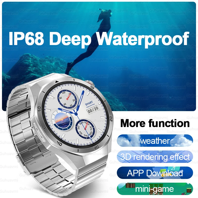 2025 New GPS Smart Watch 4GB MP3+MP4 Player Bluetooth Call Health