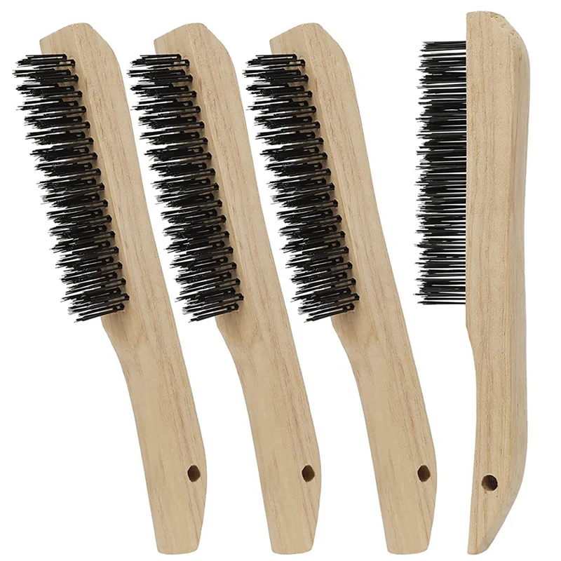 

Wire Brushes For Cleaning Welding Slag, Rust And Dust 10 Inch Heavy Duty Carbon Steel Handle Wire Scratch Brush