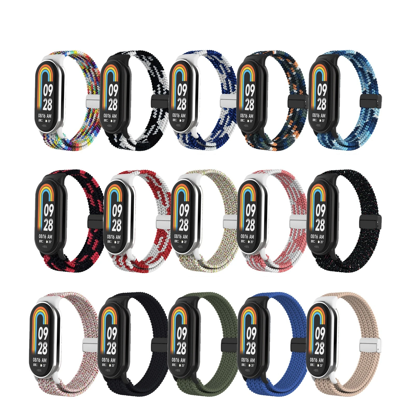 Magnetic Nylon Braided Strap with Plastic Buckle