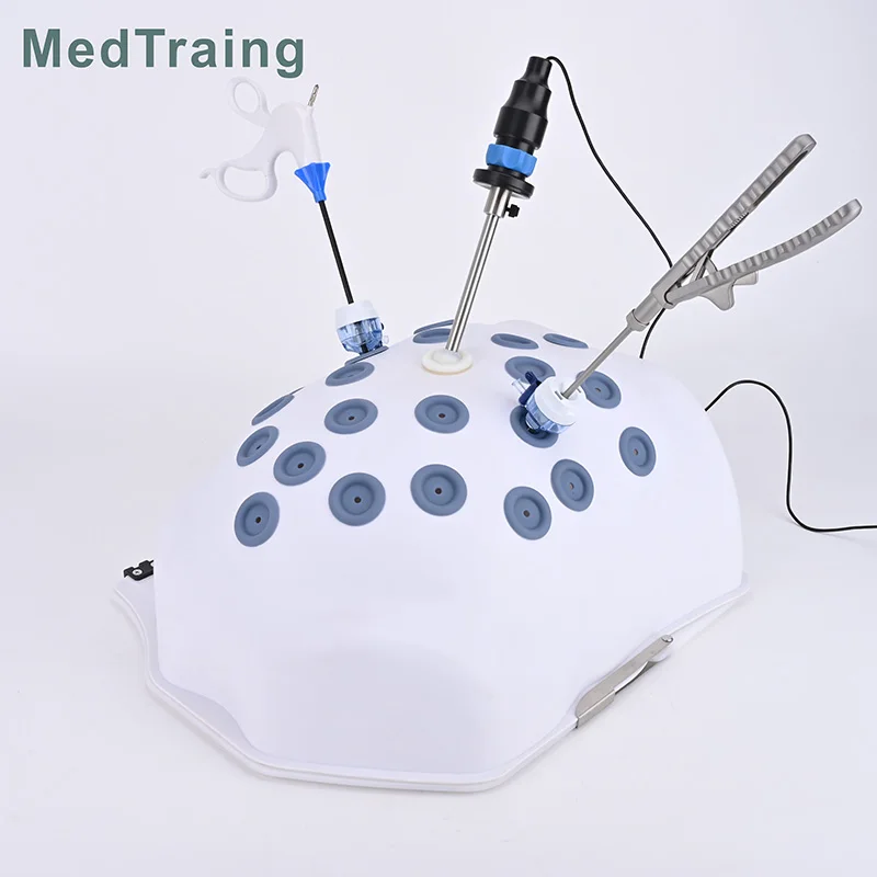 FLS Laparoscopic simulator Belly Training Box with HD Camera and Laproscopy Simulated Instruments for Teaching and Practice