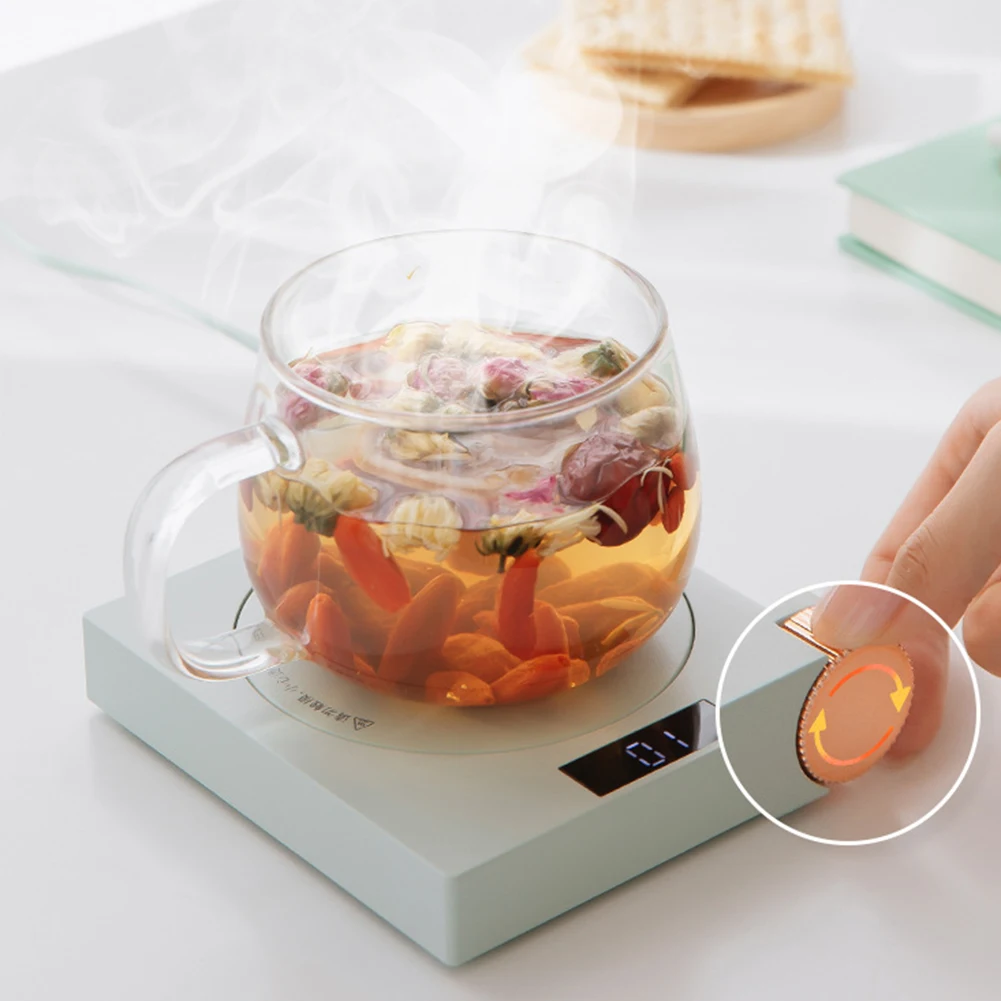 

USB Portable Cup Heater Warmer Smart Constant Temperature Insulation Mat 55℃ Heating Mugs Coaster Office Home Appliances