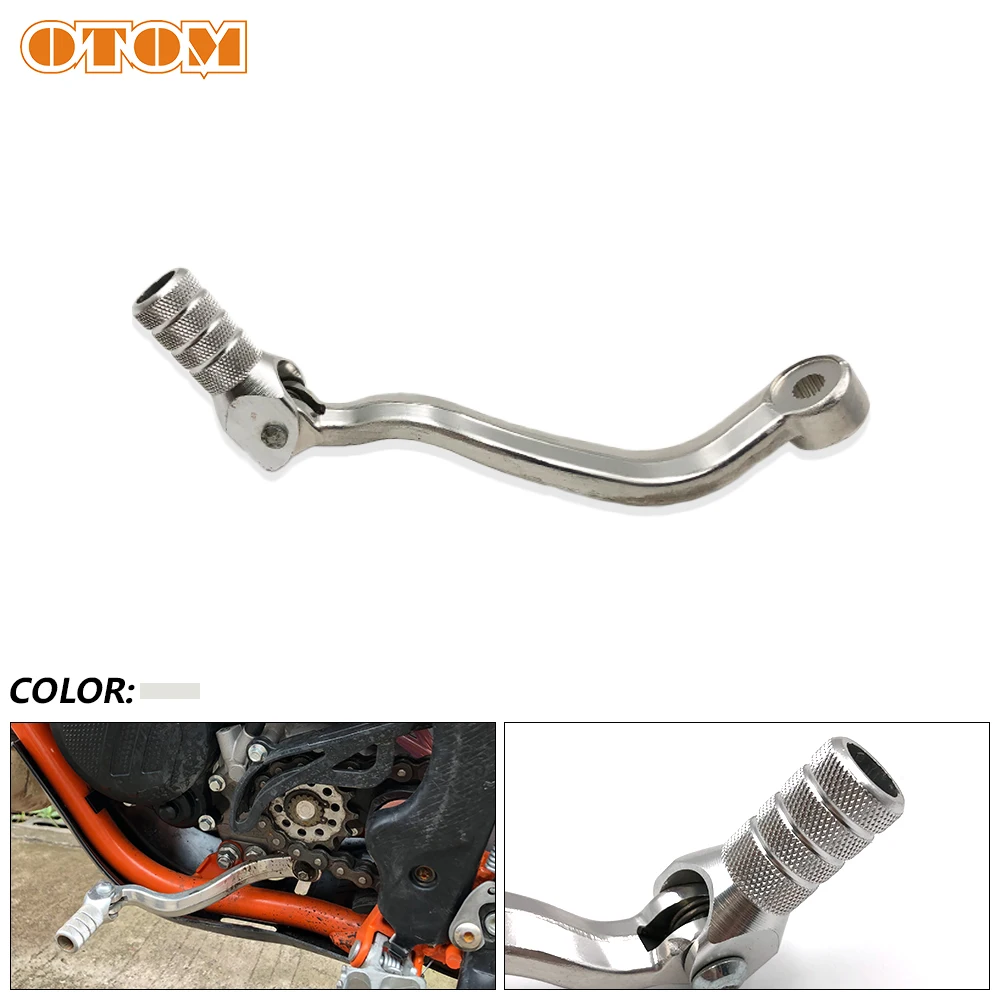 OTOM Motorcycle Gear Shift Lever CNC Folding Aluminum Tip Pedal Shift Arm For KTM SX85 SX105 HUSQVARNA TC85 Koshine XN85 XN105