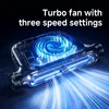 USB Car Seat Cooling Fan 3 Speed Settings Adjustable Automotive Front and Rear Seat Fan for All Cars Jeep Van Truck 2