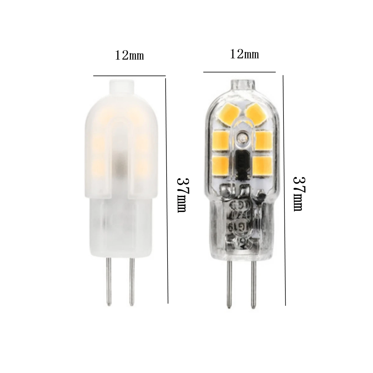 2/5/10PCS LED Mini In-Line G4 AC/DC 12V Low Power 1.2W 1.4W 2W 3W High  Luminous Efficiency Can replace 20W 50W halogen lamps