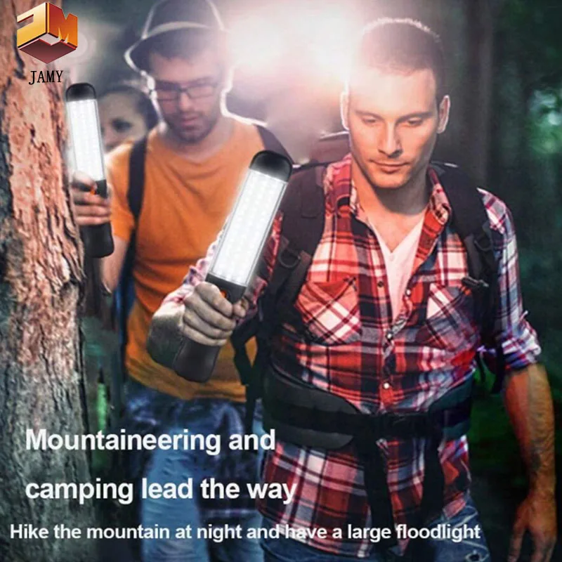 Led Lights Camping Lamp Led Work Light Camping Lights Work Light 1PC LED Work Light Camping Lantern 3 Mode Floodlight USB Rechargeable With Magnet Hook Waterproof