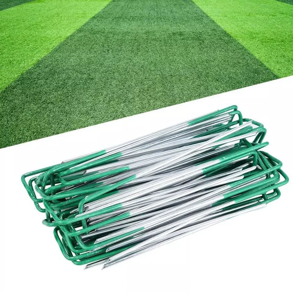 Garden Stakes U-Shaped Steel 10Pcs