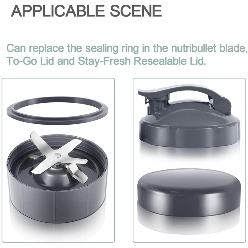 6Pcs Replacement Gaskets & Blender Blade Part Cross Blade Rubber Seal Ring  Set For Magic Bullet Only - AliExpress