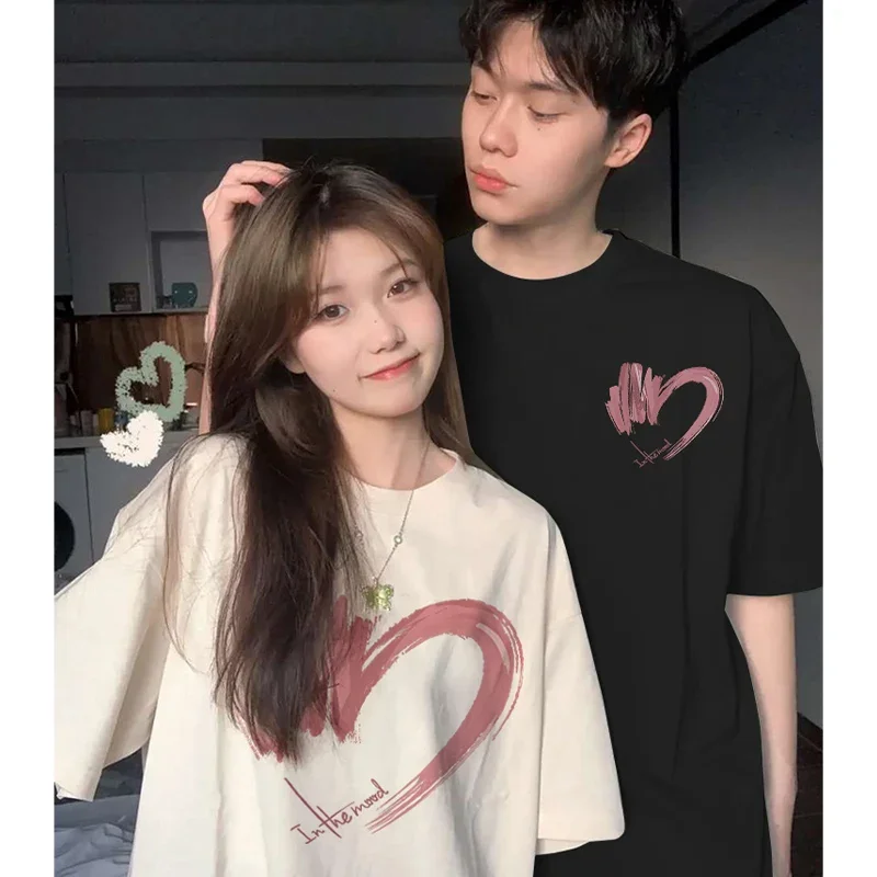 

Футболка премиум-класса, новые модные топы с круглым вырезом, хлопковая рубашка с принтом, футболка с коротким рукавом, Повседневная рубашка, летние хлопковые футболки kpop