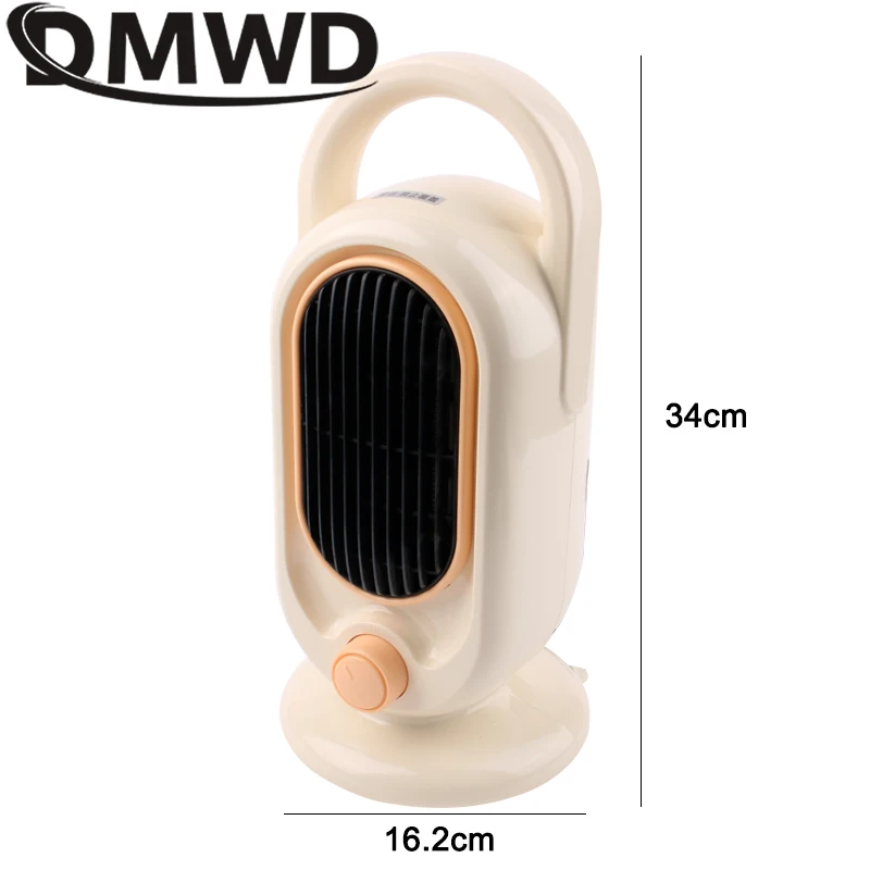 DMWD Electric Heater 800W Fast Heating Fan Portable Winter Warmer Overheat Room Air Heating Stove Household Radiator 6