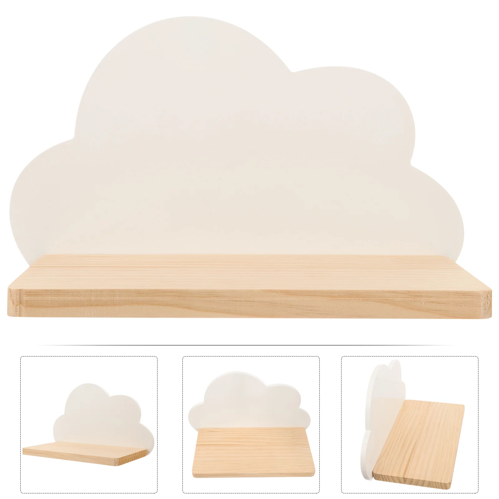 

Storage Rack Wall Hanging Shelf Bathroom Cloud Shelves Home Holders Multifunctional Household Stands Book Kids Rooms