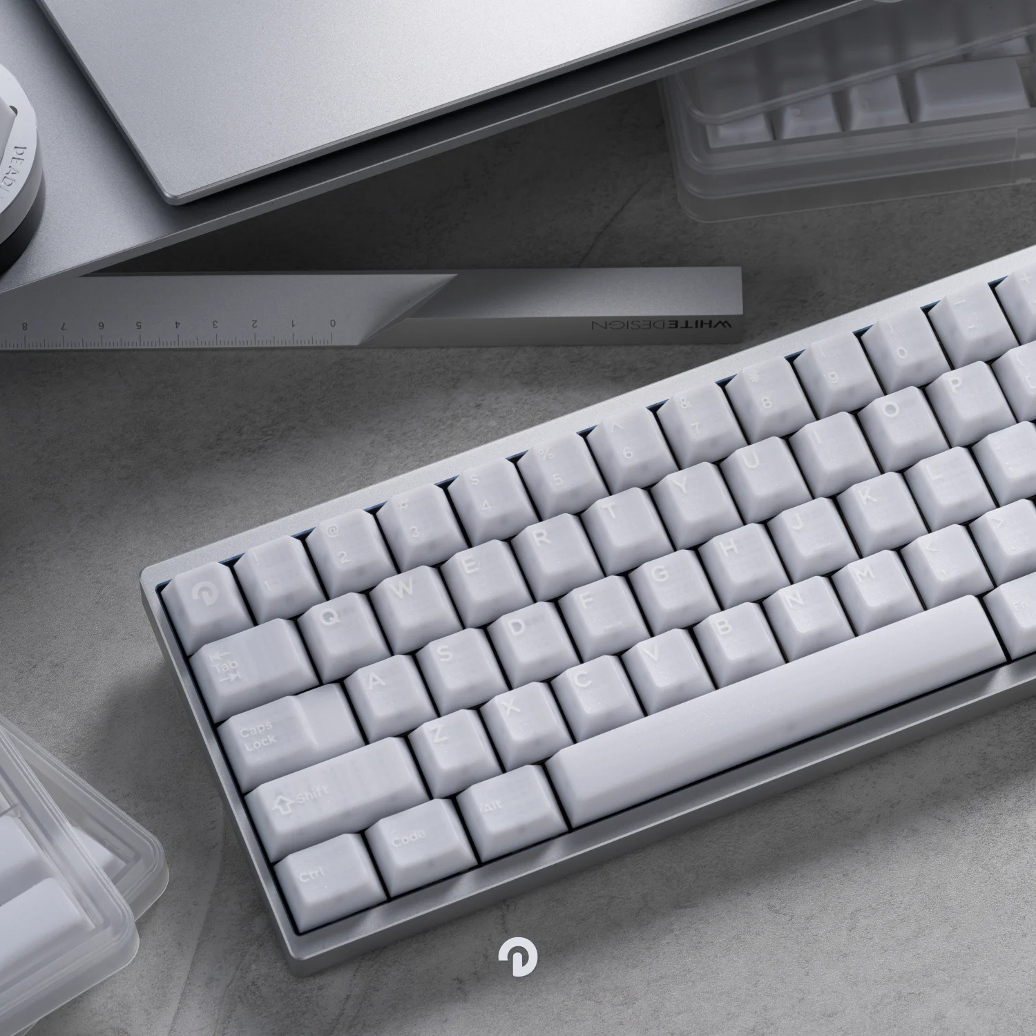 Domikey Pearl Cherry Profile abs doubleshot backlit keycap for mx
