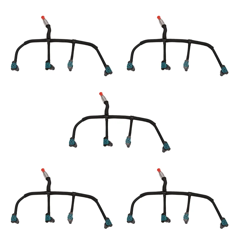 

5X Automobile -Crude Oil Oil Return Pipe Hose Fuel Injector for Land Rover Freelander 2 2.2 TD4 LR051528 LR051528
