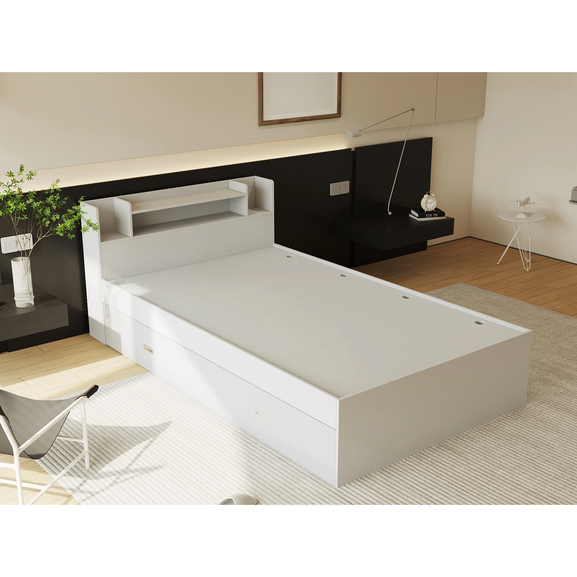 Single Wooden Bed with Drawer and Storage Luxury Modern Beds Wooden Single  Bed Bedroom Furniture - AliExpress, image size:2000x2000