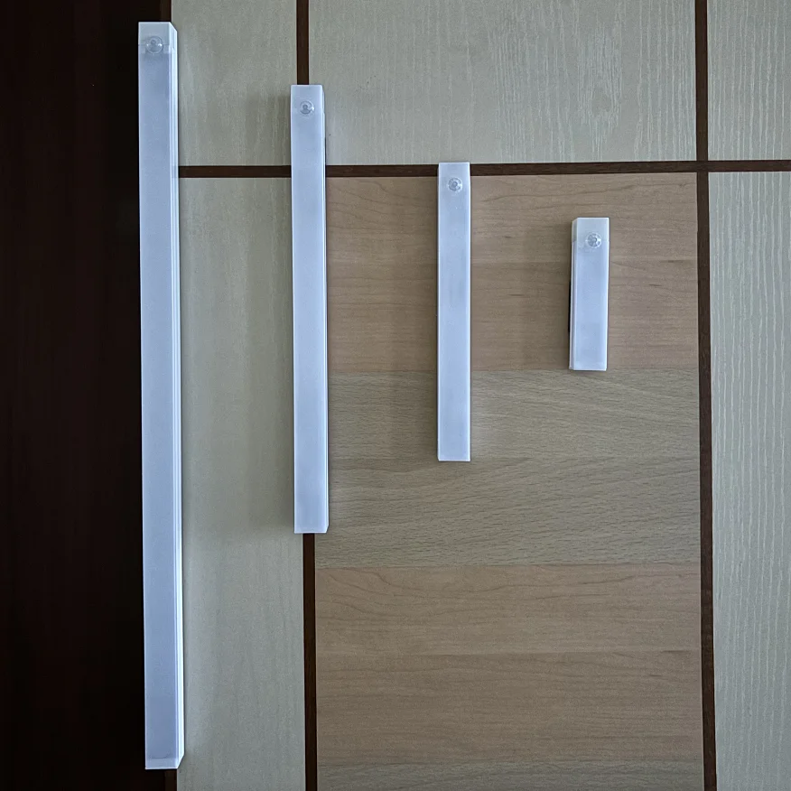 USB Rechargeable Motion Sensor LED Bar Light Induction Night Light Portable Long Strip Cabinet Lamp for Kitchen Bedside Wardrobe motion sensor light led cabinet light led light bar