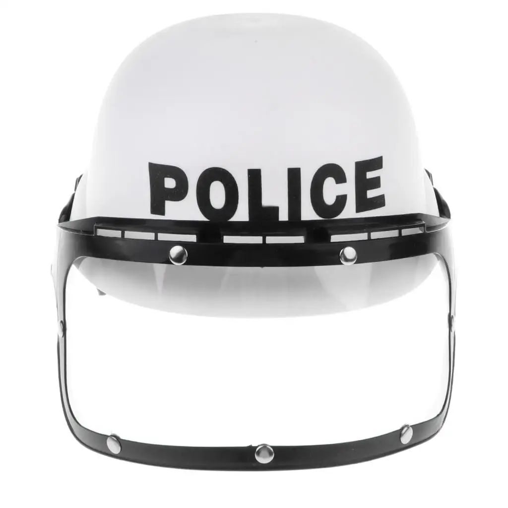 Police Motorcycle Cop Helmet Visor Kid Costume Dress Up Toy
