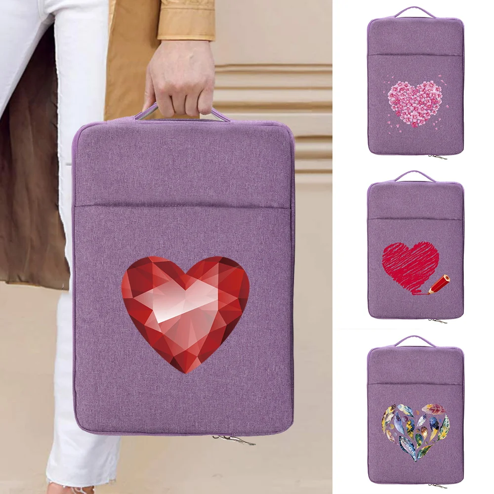 Laptop Sleeve Bag 11 12  14 Inch Notebook Handbag Macbook Air Pro Case Cover Waterproof Briefcase Laptop Sleeve Love Series