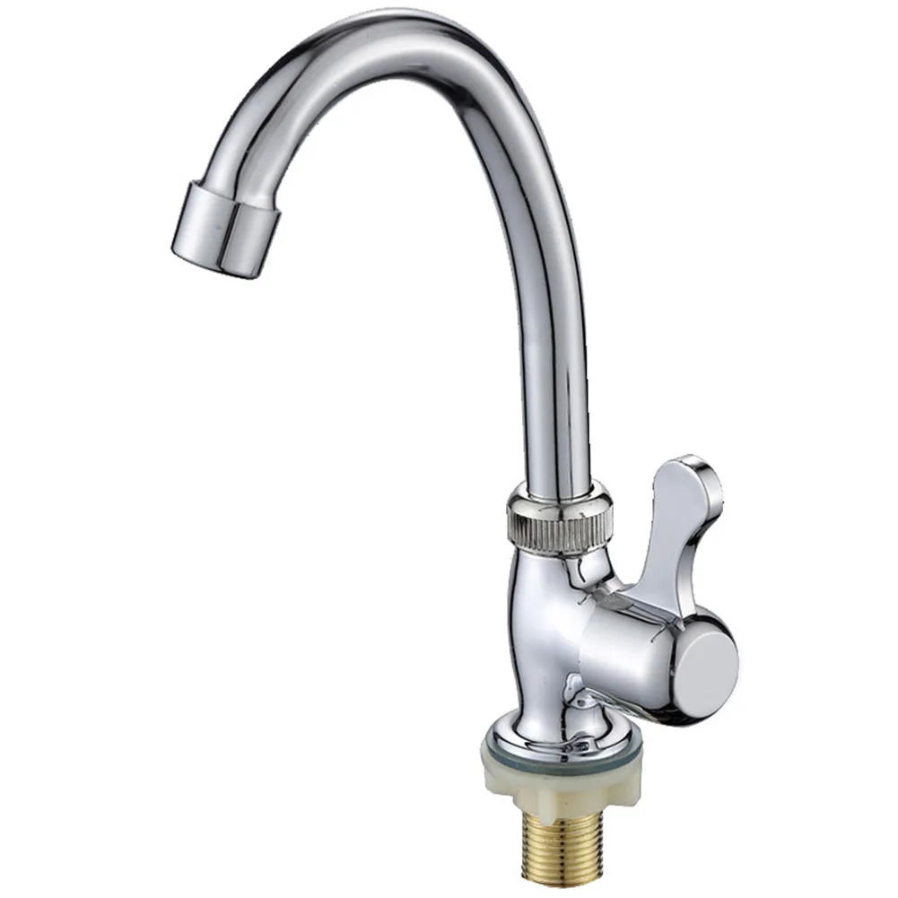 

Install On Kitchen Faucet Countertop Resistant Discoloration Single Cold Water Healthy Water Tap Plastic Steel For Kitchens