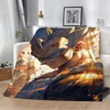 Super Handsome Vegeta Throw Blanket for Sofa Luxury Blankets & Throws Beach Towel Home Interior Microfiber Bedding Fluffy Plaid 3