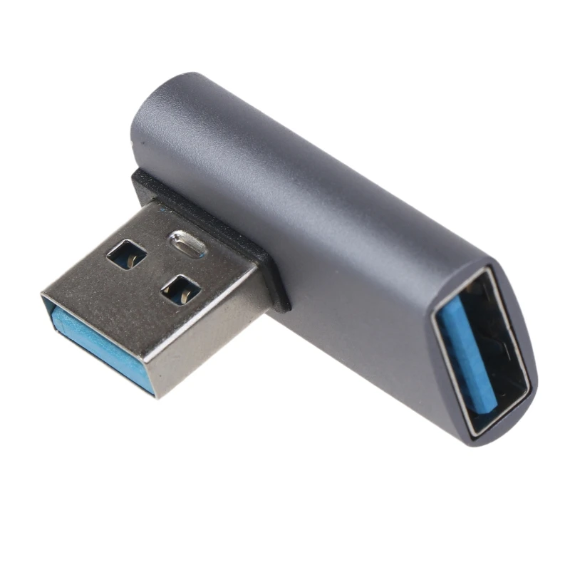 Right Angle USB to USB Adapter 90 Degree USB to USB 3.0 Converter Connector for Laptop 10Gbps Data Sync Dropshipping image_1