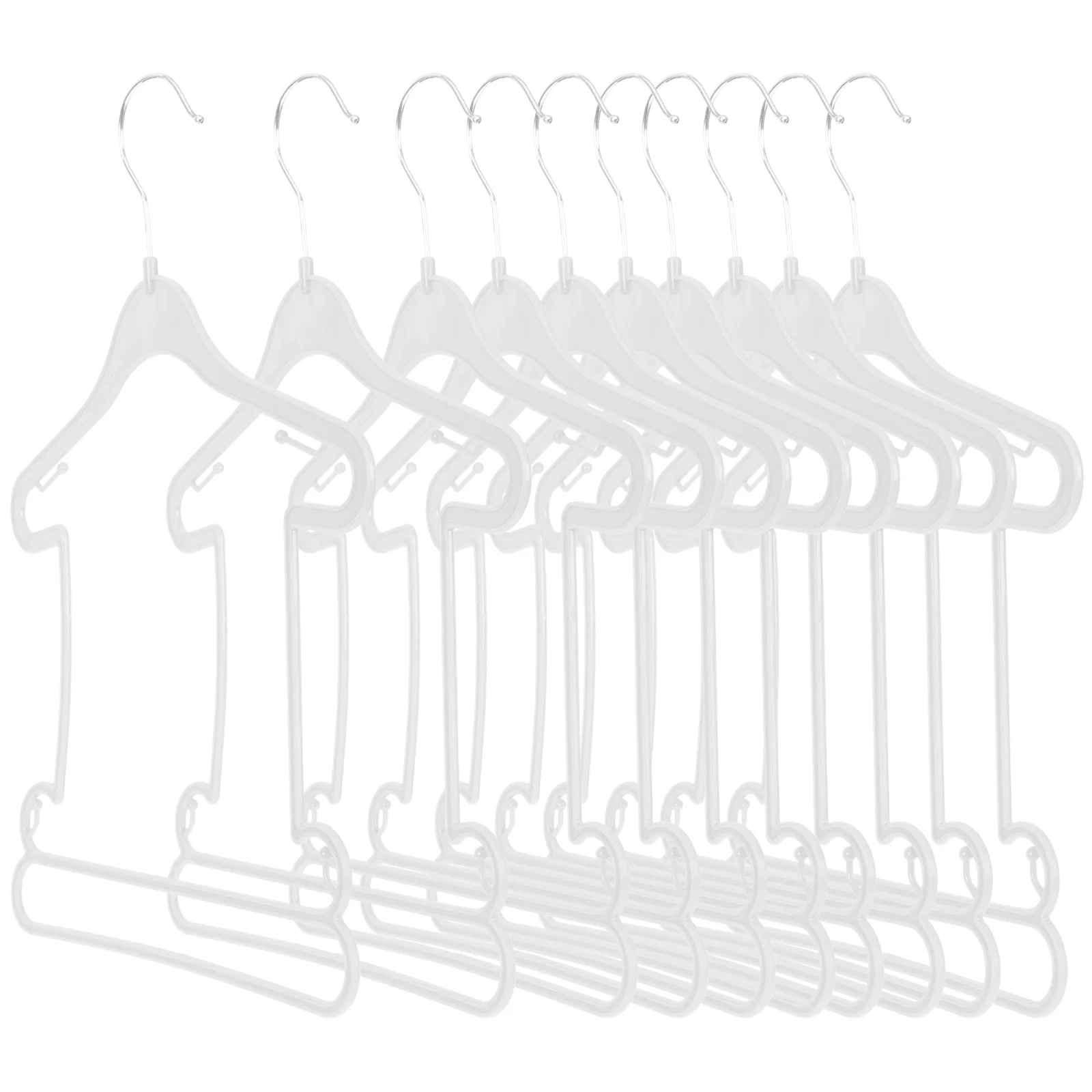 

10 Pcs Children's Suit Hanger Toddler Clothes Hangers Baby Plastic Heavy Infant for Closet