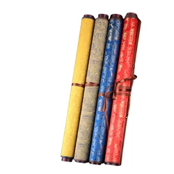 Chinese Brush Calligraphy Writing Copybook Scroll Style Calligraphy Brush Pen Practice Copybook Water Writing Cloth with Grid