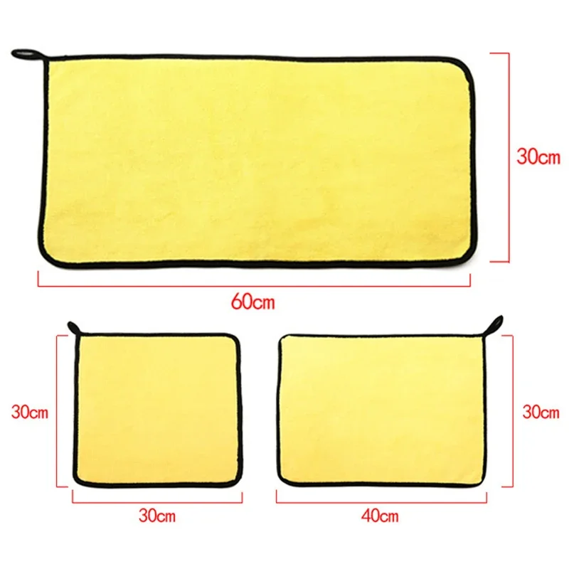 Car Wash Microfiber Towel Water Absorbtion Drying Cloth Wash Towel Double Layer Clean Rags Car Detailing Microfiber 1/5Pcs microfiber towel cleaning cloth microfiber cleaning cloths microfiber car towel microfiber towels fiber towel microfiber washing towel car washing towel car drying towel drying cloth