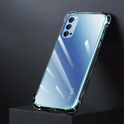 Anti-Drop Full Protective Clear TPU Phone Case with Air Bag Corners for OPPO Reno 4Z 5G (Clear)