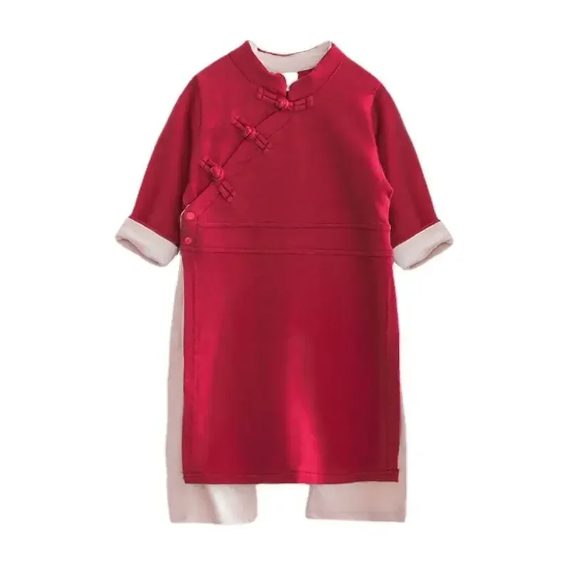 Chinese New Year Outfit Traditional Cotton Tang Suit Baby Kids Boys Girls Kung Fu Clothing Birthday Gifts Online Chinese Store