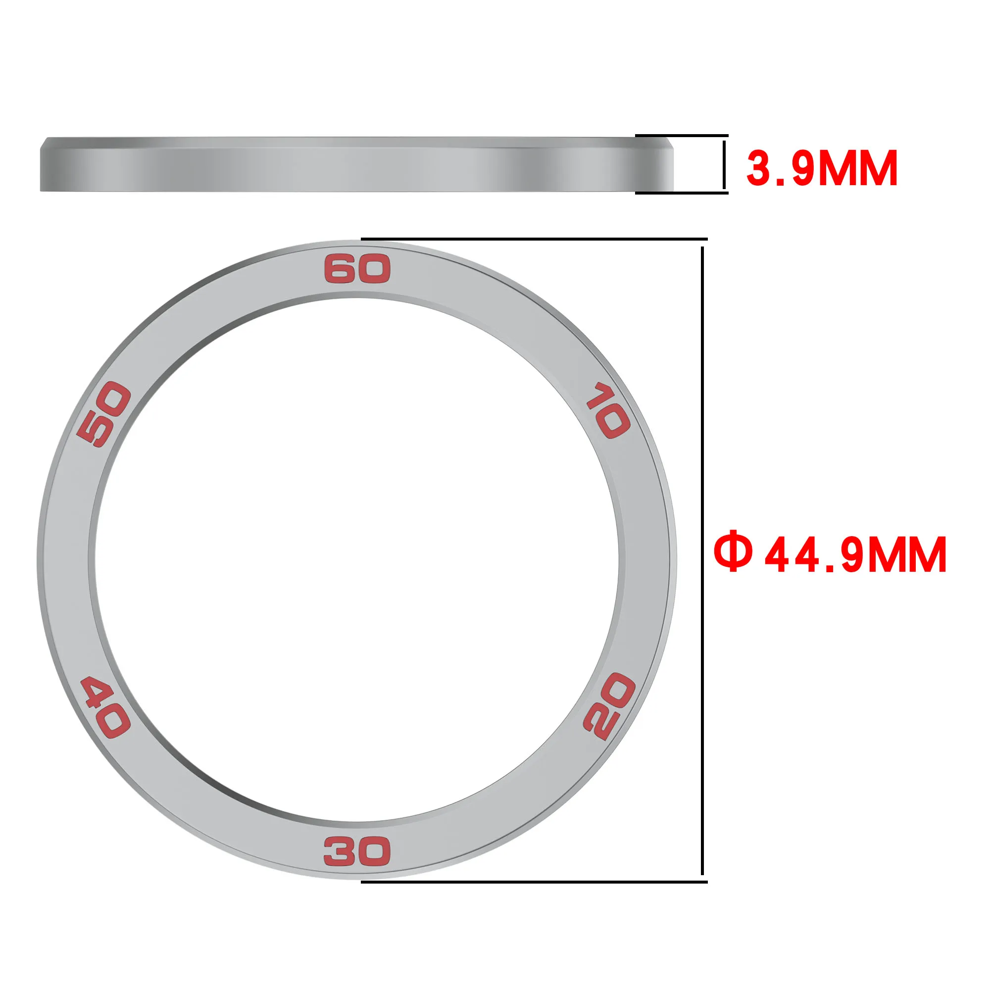 High-Quality Stainless Steel Alloy Bezel Ring with Colorful Scale Decoration