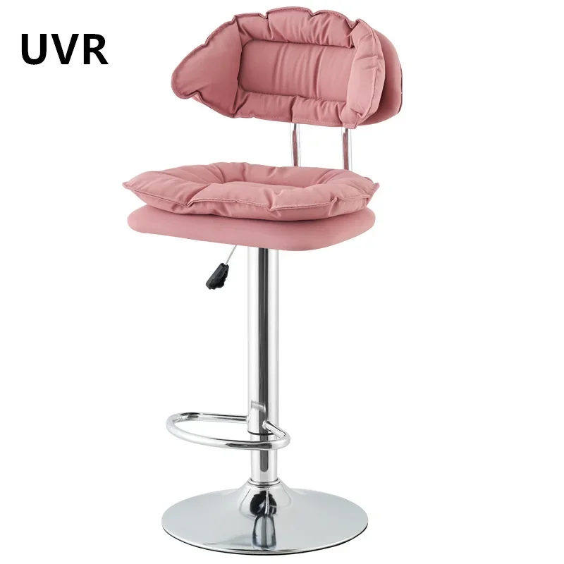 Home Bar Stools Kitchen Dining Room Chairs Bedroom Makeup Backrest Stools Cashier High Chair Bar Salon Lift