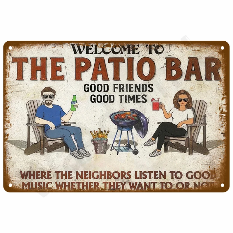 "Fat Bum St" Vintage Metal Tin Sign - 16x4 Inch Rustic Wall Decor For Bar, Garage, Man Cave - View #12