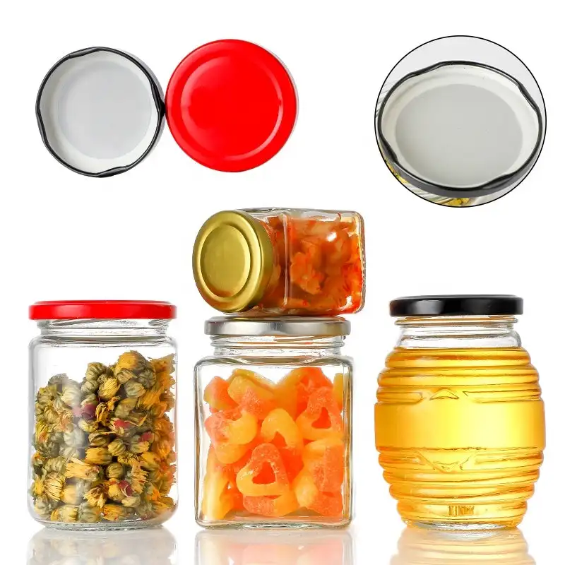 Factory Produced Tin Cap Lid for Glass Jars and Bottles Family Size Various Color 12pcs-Kit