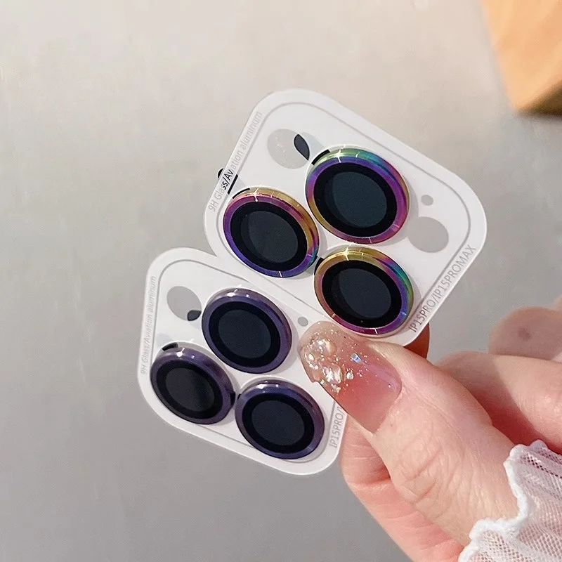 Premium Full-Cover Camera Lens Protector with Tempered Glass and Metal Shield