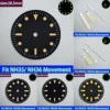 28.5mm NH35 Dial Fits NH35/NH36 Movement Watch parts NH35 Hands Single Calendar Dial Luminous Hands Watches For Retro style