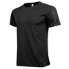 Running Tshirts Training Fitness Men Workout Quick Dry Short Sleeve Causal Sports Breathable Jerseys Solid Color New Polyester T 1
