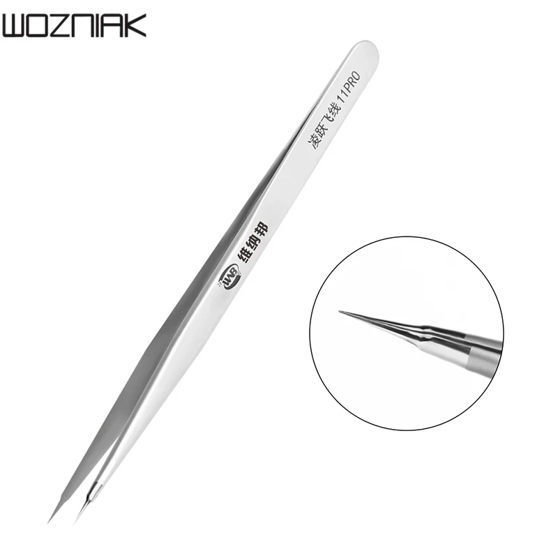 WNB Flying Wire Tweezers Stainless Steel Precision Tweezers Fingerprint Flying Wire Industrial Phone Chip Repair Tool