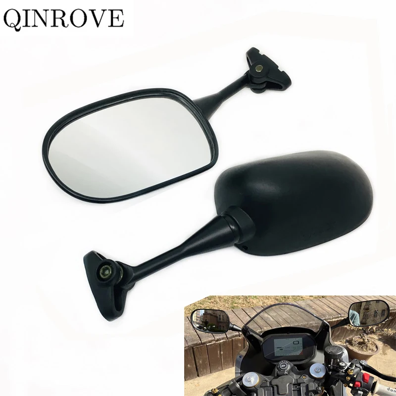 

For Honda CBR600RR CBR1000RR CBR 600RR 1000RR Motorcycle Rear View Mirror Sportbike White Lens ABS Iron Side Mirror