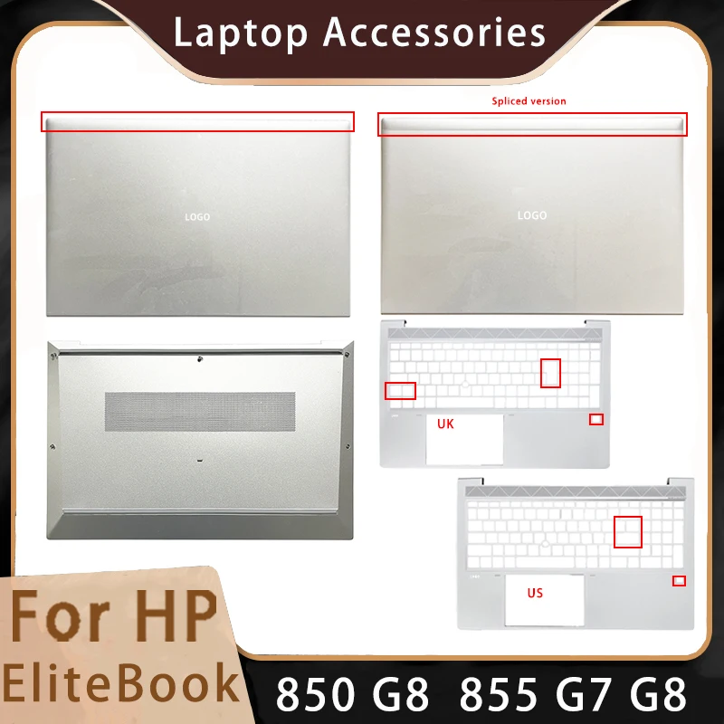 

New For HP EliteBook 850 G7 855 G7 G8 ;Replacemen Laptop Accessories Lcd Back Cover/Palmrest/Bottom With LOGO Silvery