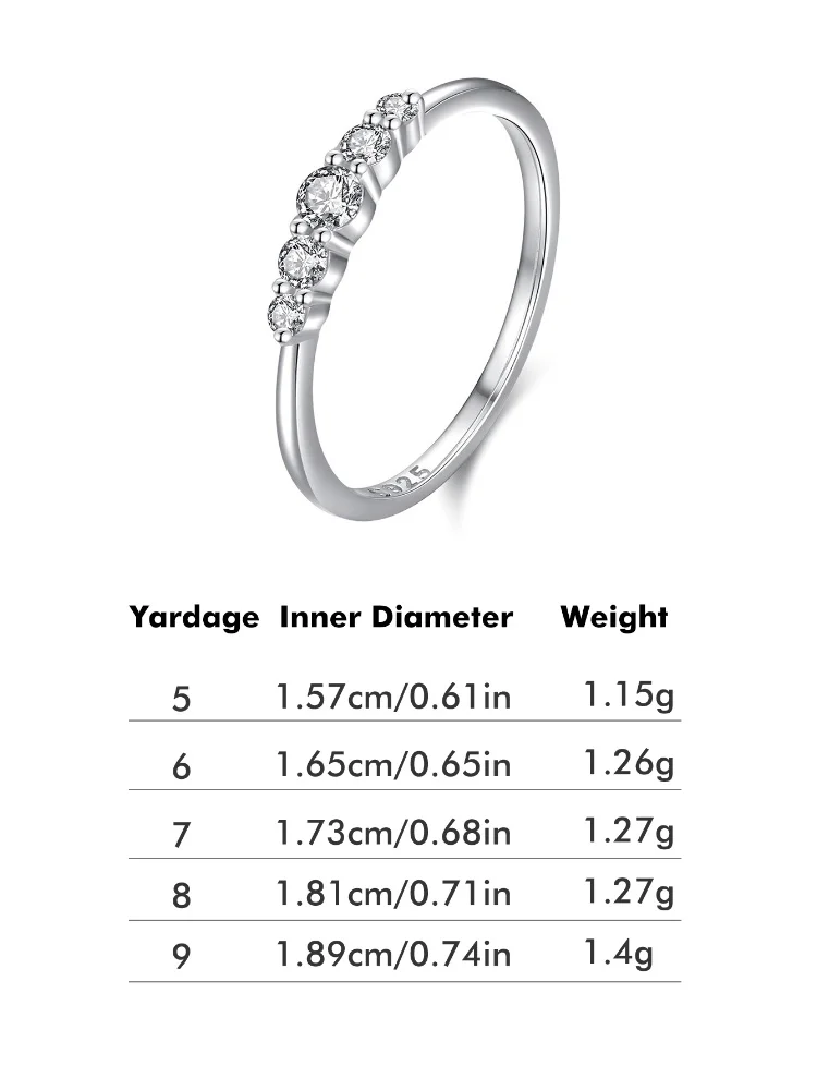 925er Sterlingsilber, modisch, klassisch, wunderschön, glänzend, Zirkon-Ring für Damen, Verlobung, Hochzeit, luxuriös, hochwertiger edler Schmuck – Detail 10