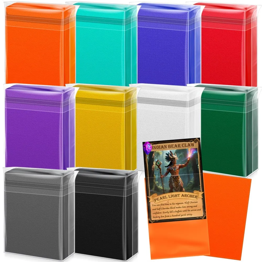 500 Fundas Transparentes Para Cartas Estándar 66x91mm | Protectoras De Plástico Para Poke-mon, MTG Y Juegos De Mesa