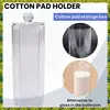 UISN Facial Makeup Container Cotton Pads Round Dispenser With Lid Clear Acrylic Dispenser Cotton 5