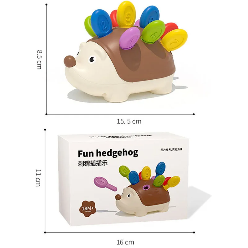 Fridja Baby Concentration Training Toys Hedgehog for Ages 18+ Months  Toddler Learning Toys, Fine Motor and Sensory Toys, Educational Toys for