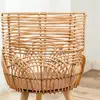 Flower Stand Good Supporting Drop-resistant Imitation Rattan Flower Shelf High Foot Free Standing Bonsai Rack Living Room Supply 4