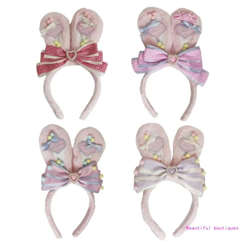 Cartoon Bunny for Head Hoops Women Makeup Cosplay Party for Head Wear DropShip
