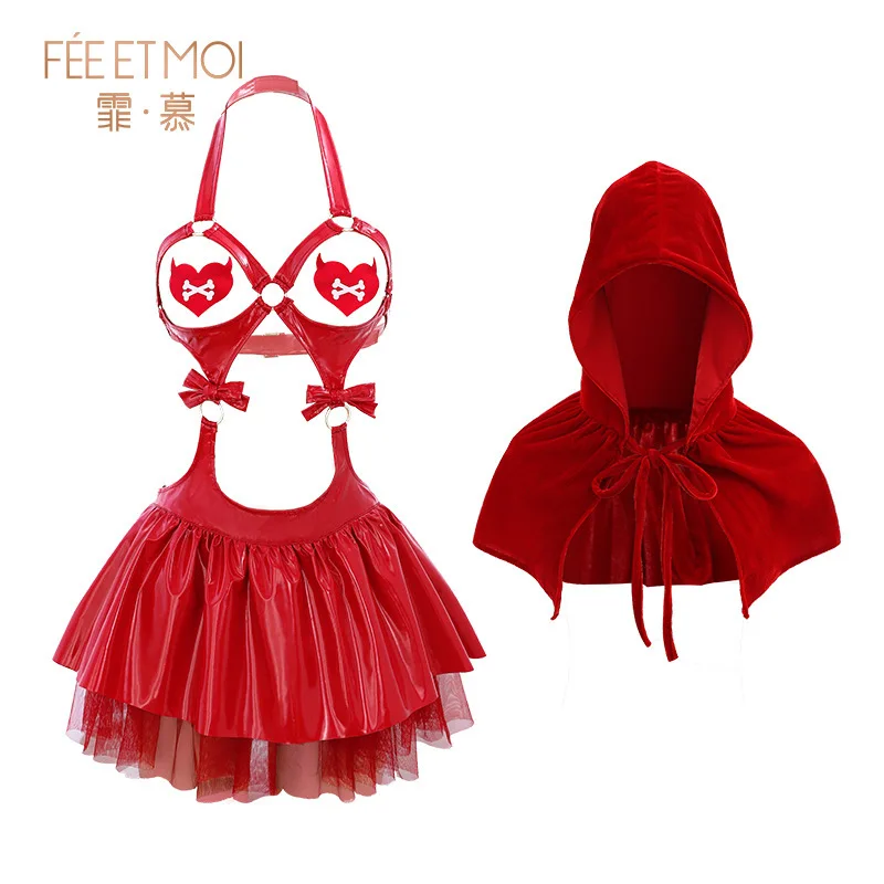 Halloween Erotic Costumes Cosplay Lolita Uniform Sexy Lingerie Outfit Underwear Women French Apron Maid Dress Body Suit