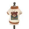 1Pc Pet Clothes Plush Zoo Sweater Bear Autumn and Winter Thickened Coat Cat Dog Warm Clothing