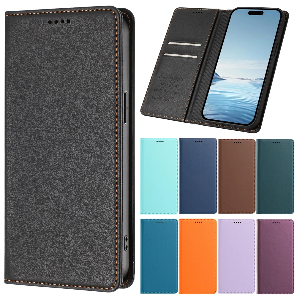 Luxury Magnetic Leather Phone Case Cover